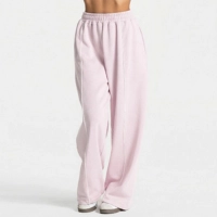  Custom Oversized Fit Wide Leg Jogger Cotton Fleece Women's Sweatpants Women's Pants & Trousers OEM