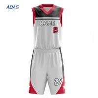  Custom Printed Basketball Jersey Uniform Plus Size Breathable Design with Rhinestone Technique Newest Sublimation Set