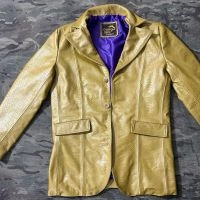  Python Embossed Cowhide Leather Coat Genuine Leather Textured Fashion Coat Luxury Outerwear