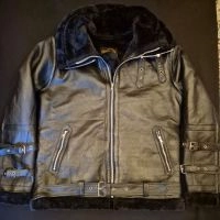  Sheepskin Leather Jacket Faux Fur Lined High Quality Genuine Leather Winter Coat