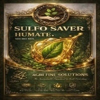  Sulfosaver Humate Micromix Plant Growth Promoter Fertilizer with Macro Micro Trace Elements Humic Acid Based Soil Conditioner Crop Yield Booster Fruit Size Enhancer Agriculture Input Bulk Supply Pakistan