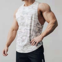  Breathable Loose Men's Tank Tops Sleeveless Bodybuilding Round Neck Quick Dry Sport Tank Top for Men