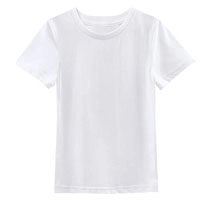  Boys Heavyweight 100% Cotton Crew Neck Short Sleeve T Shirt Plain Bulk School Wear OEM