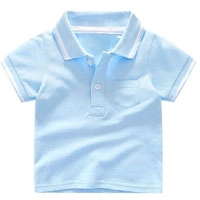  Little Boys Striped Polo Shirt Button Collar Cotton Casual Wear Kids Polo T-Shirt