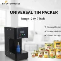  Imported Commercial Universal Tin Packaging Machine | Sealing Machine | Packing Machine for Tin Cans 2 to 7 Inch