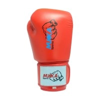  OEM 14oz Matte Blue Boxing Gloves Wholesale Sialkot | Private Label | Two-Tone Training Sparring Mitts