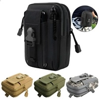  Tactical Mobile Phone Case Pouch Waist Belt Bag Water-resistant Multifunction Casual Men Waist Pack Male Small Bag Men Casual EDC Waist Small Bag Travel Tools Organizer Pocket with Cell Phone Holder Travel Tools cover For Mobile.