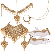  2026 New Arrival Premium Quality Multicolor Bridal Jewelry Handmade Necklace & Earrings Set Unique Indian Afghan Jewelry Sets