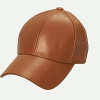  Unisex Real Leather Baseball Cap Genuine Leather Adjustable Strap Casual Outdoor Hat Men Women