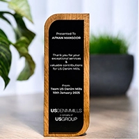  Custom Wooden and Acrylic Award - Modern 3D Mixed Media Bulk Wholesale MOQ 10 | Private Label 2Zee Solutions