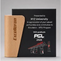  Black Beech Wood Appreciation Award - Premium Corporate Bulk Wholesale MOQ 10 | Private Label 2Zee Solutions