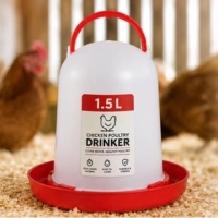  Chicken Poultry Drinker 1.5 Liter | Poultry Accessories | Automatic Poultry Water Drinker