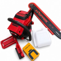  KING PARK 5800 Chainsaw Machine 24 Inch Blade Wood Cutting Machine Heavy Duty Petrol Chainsaw for Tree Cutting Timber Wood Processing Forestry Farming and Industrial Cutting Lahore