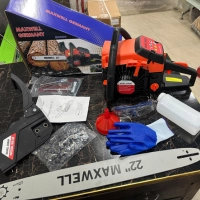  MAXWELL Germany Brand Chainsaw 22 Inch Blade Size Auto Choke Chain Saw Heavy Duty Wood Saw Machine for Tree Cutting Farming Logging Wood Cutter Saw Commercial Wholesale Supply