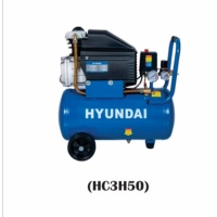  HYUNDAI Air Compressor HC3H24 24L HC3H50 50L Heavy Duty Electric Air Compressor Machine for Workshop Garage Spray Painting Tire Inflation Pneumatic Tools Industrial Use Wholesale Supply