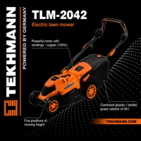  Electric Lawn Mower 16 Inch China Made German Brand Lawn Cutting Machine with Electric Motor and 5 Level Grass Cutting Adjustment