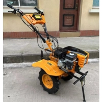  SUN POWER GX200 6.5HP Power Tiller Machine China Made Agricultural Rotary Cultivator with 32 Blades and Front Light for Farming Soil Preparation Field Cultivation Wholesale Supply