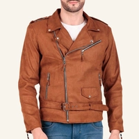  Pakistan Manufacturer's Latest Style Suede Buffalo Cowhide Jacket for Men Online Market Supply Cheap Price Winter Cow Skin