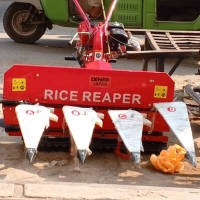  DENZO Wheat and Rice Reaper 7HP Crop Harvesting Machine with Adjustable Detachable Reaper Heavy Duty Chain and Cutter for Wheat Rice and Multi Crop Harvesting Wholesale Supply