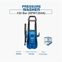  Hyundai Pressure Washer 135 Bar | 1600W High Power Pressure Washer | Car & Home Cleaning Machine