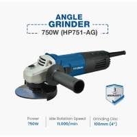  Hyundai Angle Grinder 750W | 100mm Cutting Disc Grinder | 11000 RPM Electric Grinding Machine