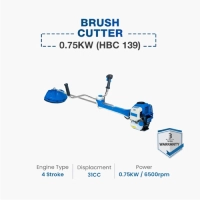  Hyundai Brush Cutter 0.75KW | 31cc 4-Stroke Petrol Grass Cutter | Heavy Duty Garden Machine