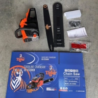  Tiger Chainsaw Machine 5800 2 Stroke Petrol Wood Cutter Saw with Auto Choke Waibo Carburetor