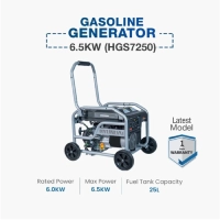  Hyundai Gasoline Generator 6.5KW | HGS 7250 Heavy Duty Petrol Generator | Industrial Power Generator