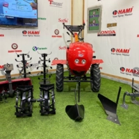  5 in 1 Mini Tractor Machine Diesel 2 Wheel Power Tiller Agricultural Farming Machine Model 1100BE-6 with 9HP Diesel Engine by Hami Brand for Cultivation Ploughing Soil Preparation and Farm Operations