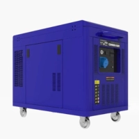  Hyundai Gasoline Generator with Canopy 9.5KW | HX14000DX Silent Enclosed Petrol Generator | Industrial Backup Power Generator