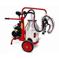  Melasty Milking Machine Single Bucket Single Cluster Turkey Imported Dairy Farm Milking Machine with 30 Liter Food Grade Bucket Portable Cow Milking Equipment 6 Month Warranty for Small and Medium Dairy Farms