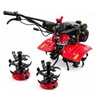  HAMI Power Tiller Model 500 7HP Agricultural Cultivator Machine with Tilling Blades 2 Forward Gear 1 Reverse Gear and Side Plates Compact Farming Land Preparation Equipment for Small Farms