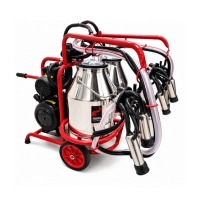  Melasty Double Bucket Double Cluster Milking Machine Turkey Made Food Grade Dairy Farm Cow Milking Equipment Portable Dairy Milking System with Dual Bucket Setup Pakistan Supplier Lahore