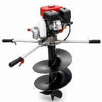  6.5HP Petrol Earth Hole Digger Machine with Reverse Gear 2 Man Operation Agricultural Post Hole Driller for Farm Fencing Plantation Pole Installation and Ground Drilling Work by Agro Power Machinery Store Lahore Pakistan