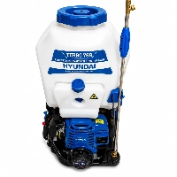  Hyundai Power Sprayer Turbo Model 768 25 Liter Tank Capacity 4 Stroke Petrol Engine Agricultural Spray Machine with Brass Plunger Pump Pressure Gun and 3 Head Lance for Farm Crop Orchard Spraying Lahore Pakistan
