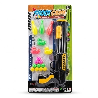  Kids Target Shooting Game Toy Set with Gun and Targets Toy gun - Yellow & Black