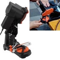  Electric Chainsaw Sharpener Machine 85W High Speed 4800 RPM Precision Chain Grinding Tool Fast Locking System Chainsaw Blade Sharpening Equipment for Workshop Forestry Garden Maintenance OEM Use