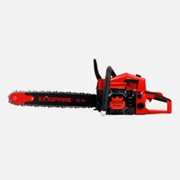  Kingpark 5800 Gasoline Chainsaw 58cc Heavy Duty 22 Inch Petrol Chainsaw High Power 2 Stroke Engine Wood Cutting Machine for Forestry Tree Felling Logging Firewood Cutting Landscaping OEM Use