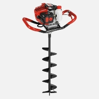  DENZO 52cc Earth Auger Machine Petrol Post Hole Digger 6 Inch Soil Drilling Equipment 2 Stroke Garden Plantation Fence Pole Installation Ground Boring Tool for Farming Landscaping Construction