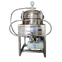  Commercial Air Pressure Edible Oil Filtration Machine Oil Refining and Oil Purification Filter 15 to 20kg Per Hour Capacity 800W Industrial Oil Filter Machine with Cloth Filter Media for Edible Oil Processing and Refining Machinery Pakistan
