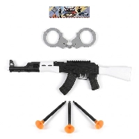  Kids Toys Police Gun and Handcuffs Play Set – White