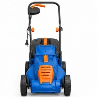  Electric Rotary Lawn Mower 1400W Push Electric Grass Cutting Machine 320mm Cutting Width 3 Level Adjustable Height 25 to 65mm 30L Grass Collector 3500 RPM High Speed Domestic Lawn Mower for Garden Lawn Maintenance and Landscaping Use