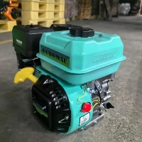  EUROMAC G-210 210cc Gasoline Engine Easy Start Petrol Power Engine Industrial Grade Air Cooled 6HP Replacement Engine for Water Pump Generator Agriculture Machinery Construction Equipment OEM Use