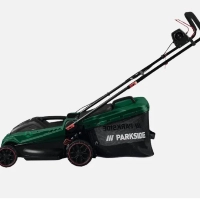  Parkside PRM 1300 Electric Lawn Mower 1300W German Engineering Precision Grass Cutting Machine Turbo Power Motor Ultra Lightweight Design Optimized Grass Collection System Compact Storage Lawn Maintenance Gardening Equipment for Home and Landscaping