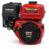  SWAN GOLD GX200 200cc Gasoline Engine 6.0HP High Performance Petrol Engine Industrial Grade Air Cooled Single Cylinder Power Unit for Water Pump Generator Agricultural Machinery Construction Equipment OEM Replacement Engine