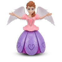  Angel Girl Musical Dancing Toy with LED Lights & Auto Rotation | Battery Operated Princess Toy for Kids 3+ Years