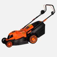  Tekhmann TLM-2042 Electric Lawn Mower Precision Grass Cutting System Five Levels Height Adjustment Central Height Control Combined Grass Collector Lightweight Eco Friendly Grass Cutting Machine for Home Garden Landscaping and Lawn Maintenance