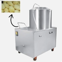  Commercial Potato Peeling Machine 10kg Capacity Premium Stainless Steel Heavy Duty Automatic Potato Peeler Industrial Vegetable Processing Machine High Efficiency Plug & Play Design for Restaurants Hotels Catering and Commercial Kitchen Operations