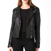  Women's Leather Jacket Cotton Lining Waterproof Eco-Friendly OEM Service Custom Design Fashion Outwear