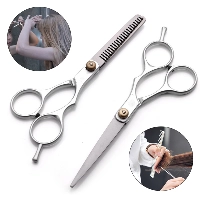  Hair Scissors Professional Hairdressing Thinning Barber Set Flat Tooth Styling Stainless Steel High Carbon in Cheap Price